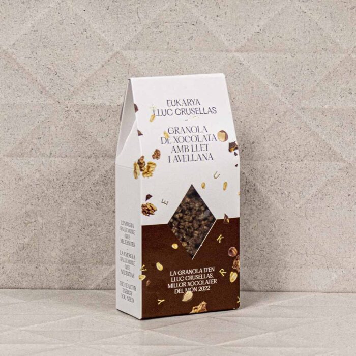 Granola de xocolata amb llet i avellana Eukarya, la xocolata d'en Lluc Crusellas